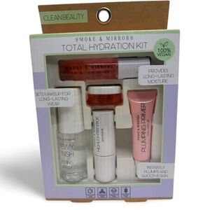 Smoke & Mirrors Total Hydration Kit Vegan Makeup Set Lip Oil Primer Setting